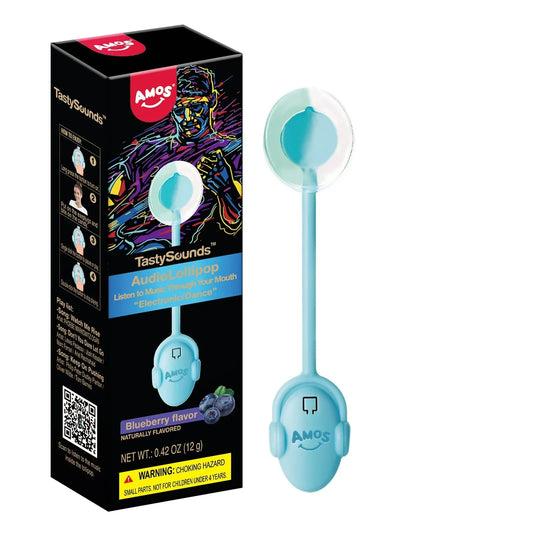 Amos tasty sounds electronic dance music blueberry lollipop موسيقى الرقص الإلكترونية من آموس، أصوات لذيذة، مصاصة توت أزرق