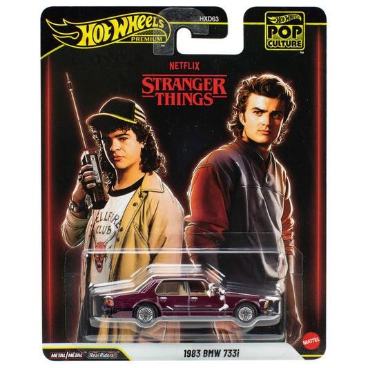 Hot wheels pop culture the stranger things 1983 BMW 733i هوت ويلز، ثقافة البوب، أشياء غريبة، بي إم دبليو 733i موديل 1983