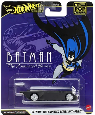 Hot wheels pop culture batman the animated  series batmobile هوت ويلز، ثقافة البوب، باتمان، سلسلة الرسوم المتحركة، باتموبيل