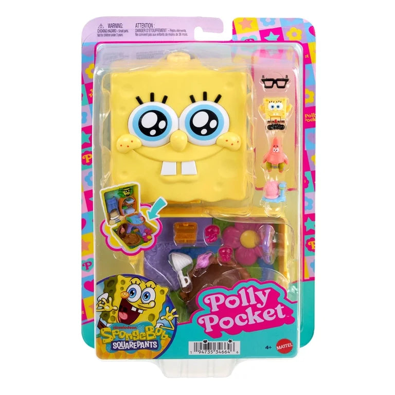 Polly Pocket micro dolls and playset spongebob