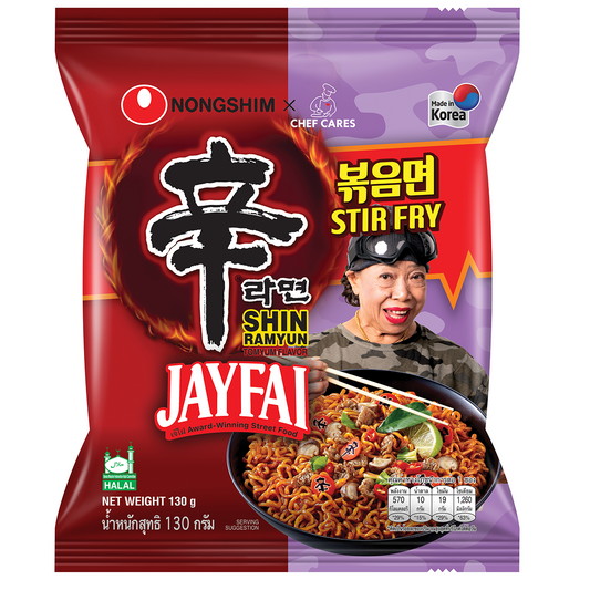 Nongshim  x chef cares Shin ramyun tom yum stir fry noodle soup