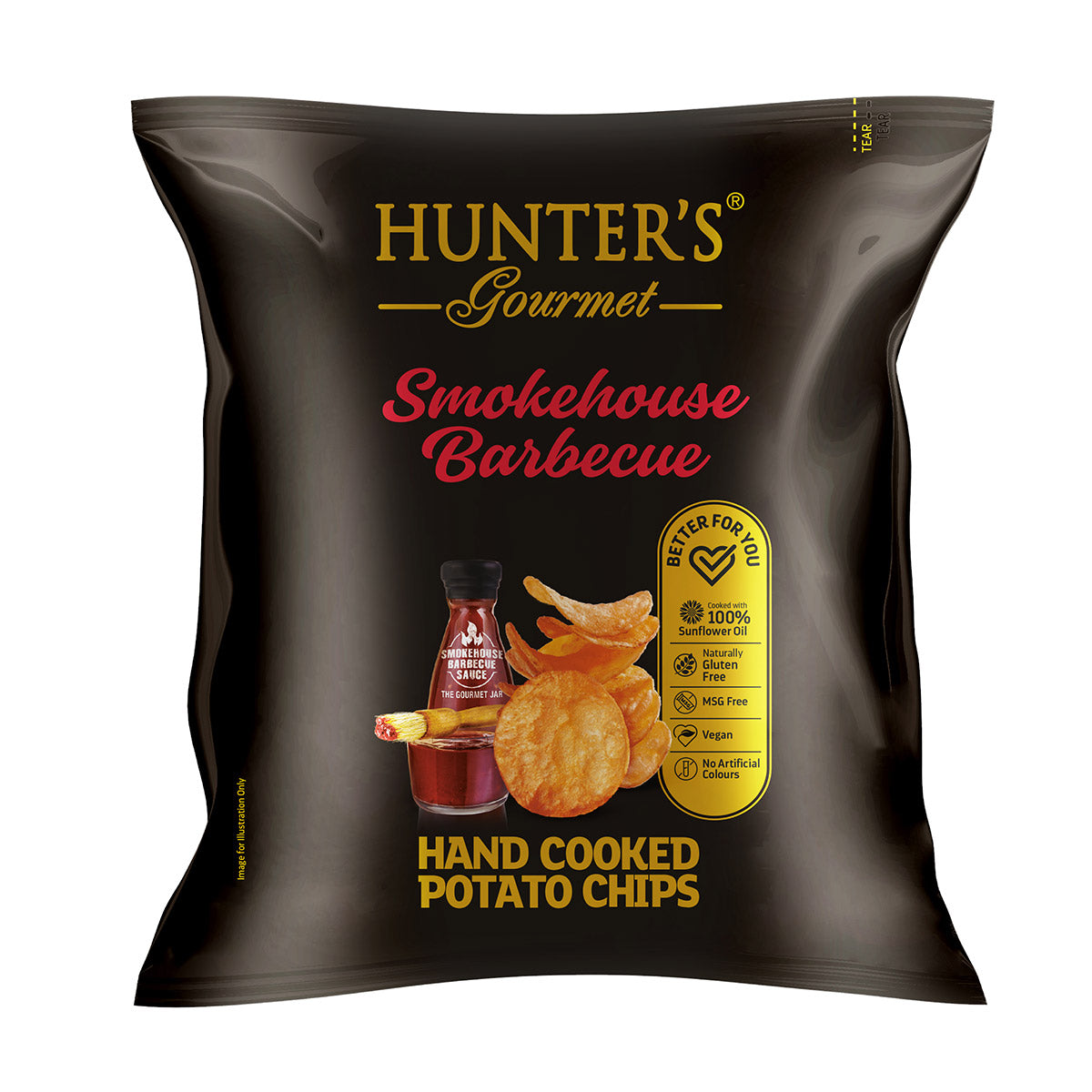 Hunters gourmet smokehouse barbecue chips