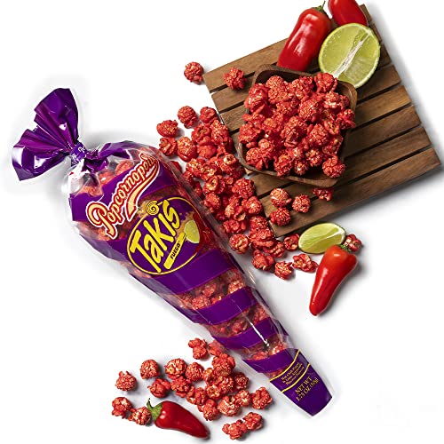 Popcornopolis Takis popcorn fuego cone مخروط الفشار تاكيس فويغو