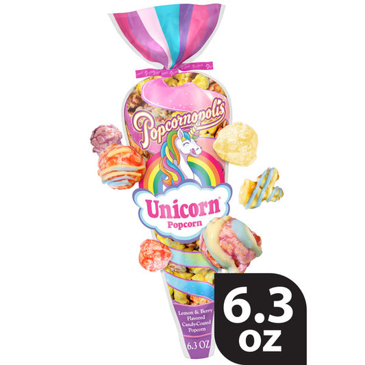 Popcornopolis Unicorn popcorn lemon and berry flavored بوبكورنوبوليس فشار يونيكورن بنكهة الليمون والتوت