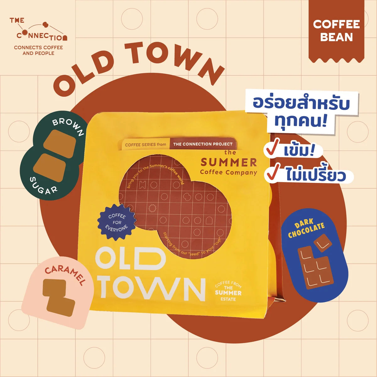 The summer coffee company old town blend beans + Nespresso