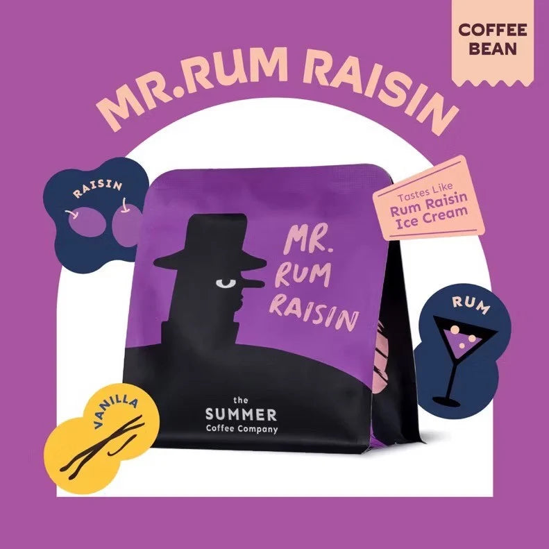The summer coffee Mr rum raisin beans + Nespresso