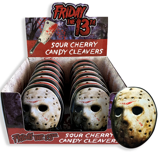 Jason mask Candy Tin - 0.6oz (17g) علبة حلوى قناع جيسون - 0.6 أونصة (17 جرامًا)