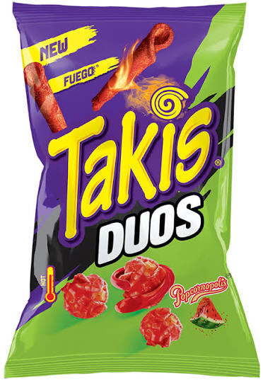 Popcornopolis Takis duos popcorn fuego مخروط الفشار تاكيس فويغو
