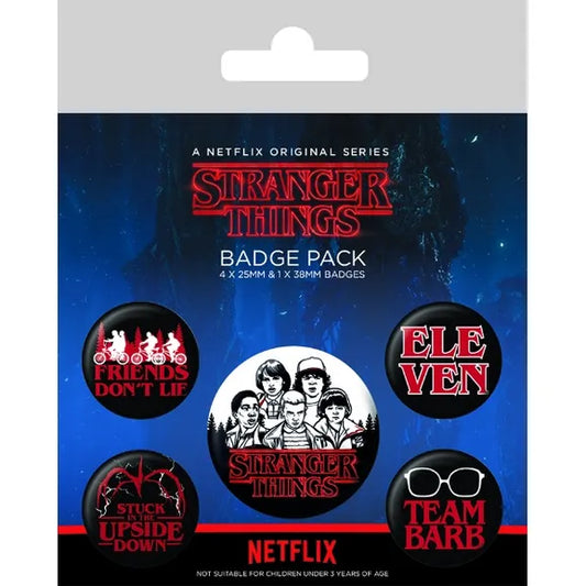 The stranger things badge pack 3 مجموعة شارات أشياء غريبة