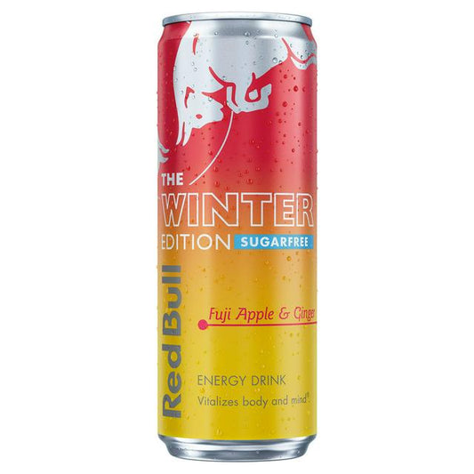 Red bull winter fuji apple and ginger ريد بول تين تفاح وزنجبيل