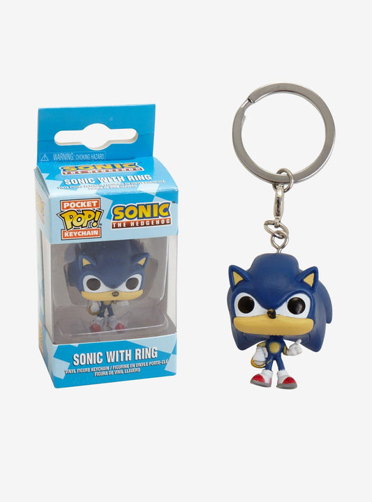 Pocket pop! Key funko sonic the hedgehog vinyl figure جيب بوب! شخصية سونيك القنفذ من الفينيل من فانكو