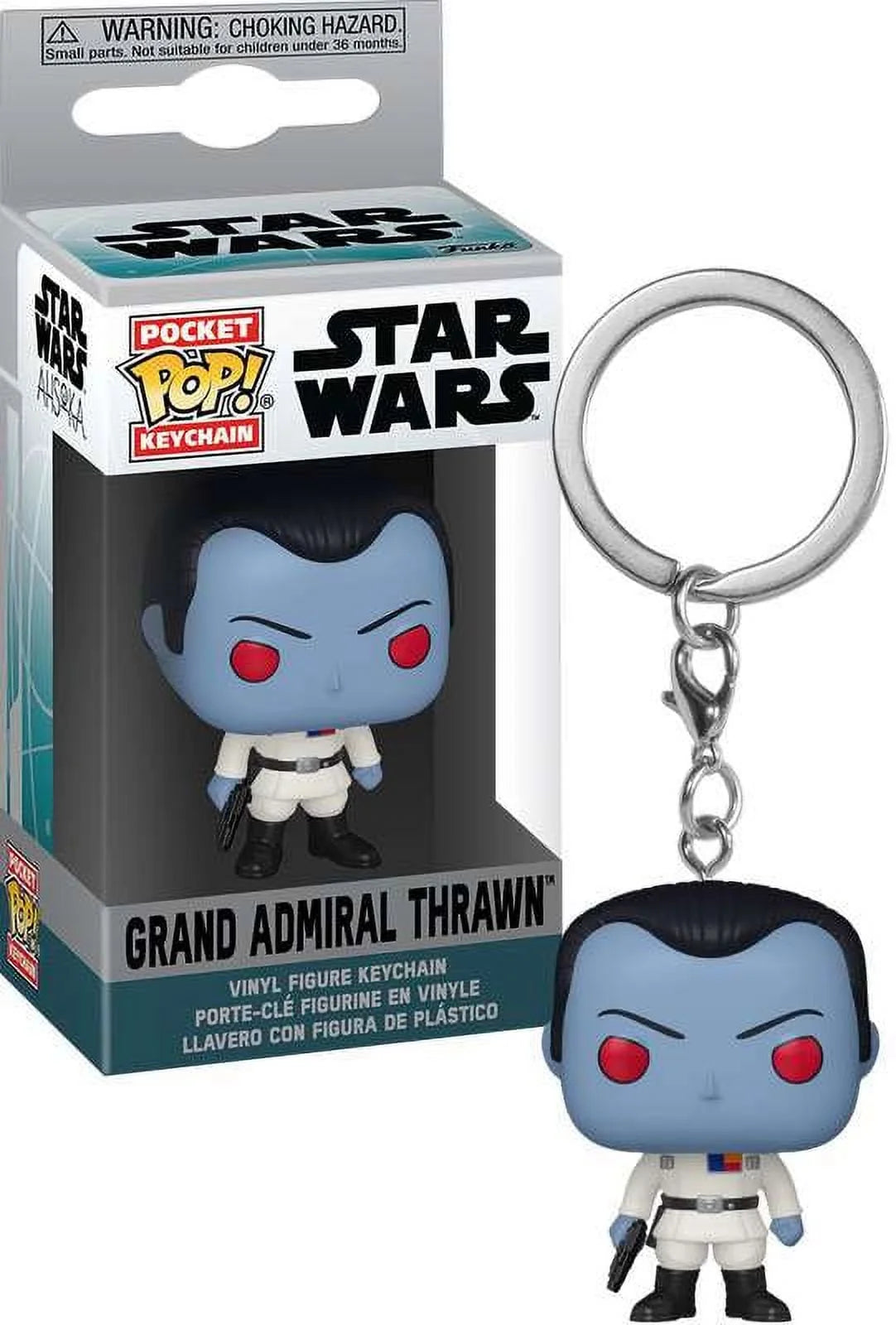 Pocket pop! Key funko star wars grand admiral thrawn vinyl figure بوكيت بوب! شخصية فينيل لشخصية الأميرال الكبير ثرون من سلسلة حرب النجوم من فانكو