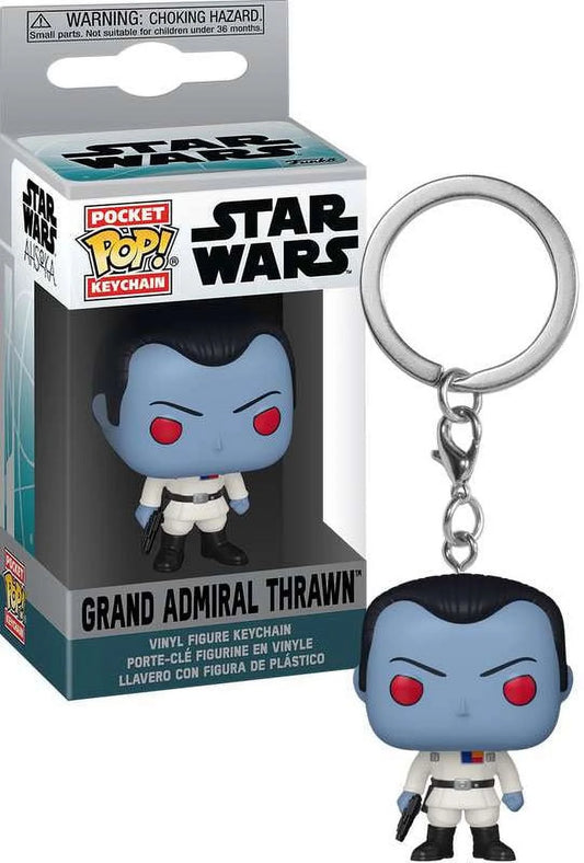 Pocket pop! Key funko star wars grand admiral thrawn vinyl figure بوكيت بوب! شخصية فينيل لشخصية الأميرال الكبير ثرون من سلسلة حرب النجوم من فانكو