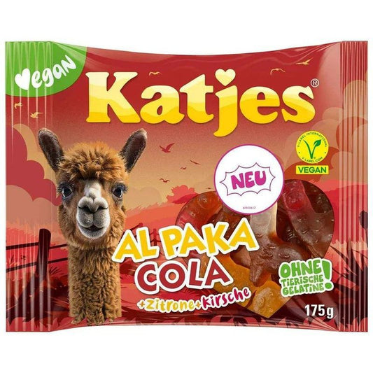 Katjes Al paka cola lemon cherry gummies كاتجيس ألباكا كولا علكات الليمون والكرز