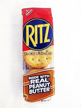 Ritz peanut butter cracker sandwich شطيرة بسكويت زبدة الفول السوداني من ريتز