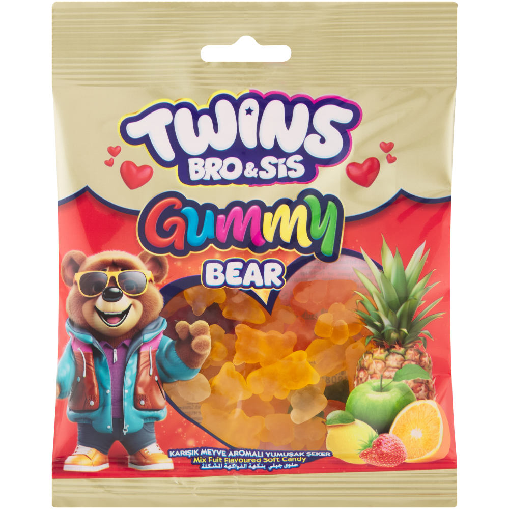 Twins bro & sis gummy bear حلوى الدببة للأخوين التوأم