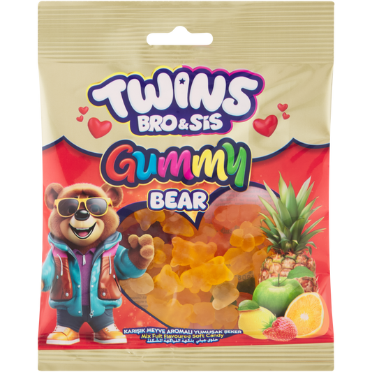 Twins bro & sis gummy bear حلوى الدببة للأخوين التوأم