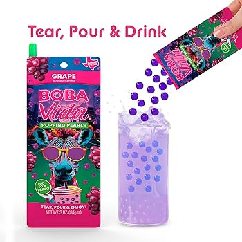 Boba vida grape popping boba pearls
