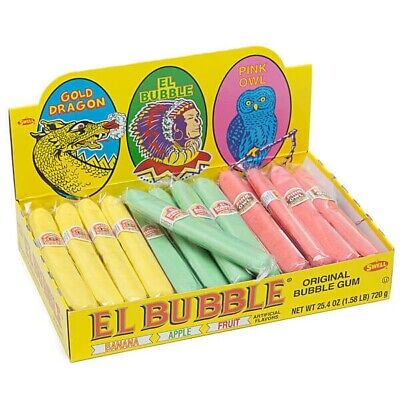 El bubble original bubble gum banana apple fruit
