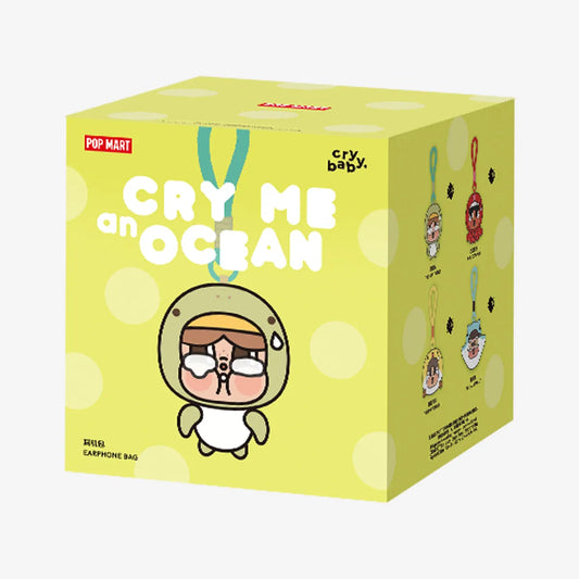 Pop mart cry me on ocean yellow earphone bag blind box
