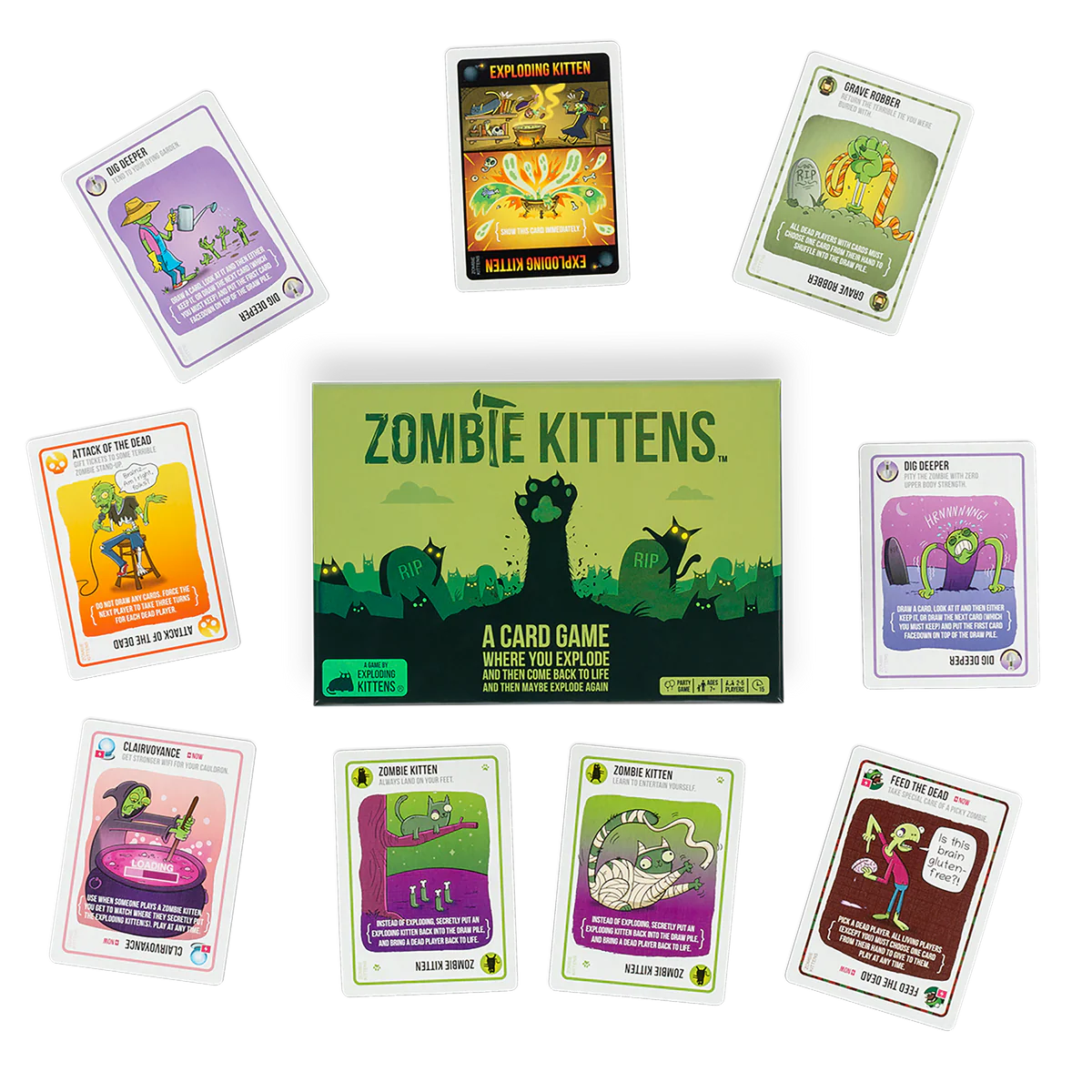 Zombie kittens card game