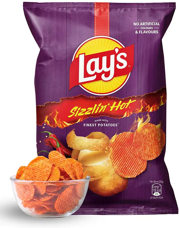 Lays chips (india) sizzlin hot chips