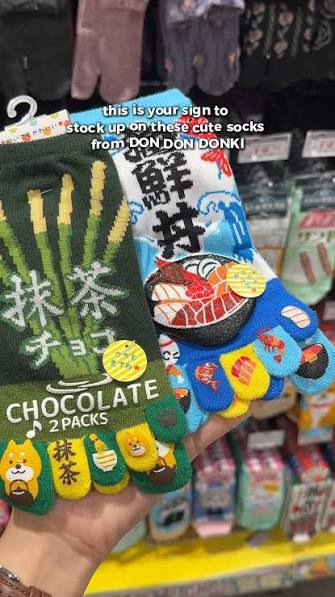Socks 5 fingers sushi