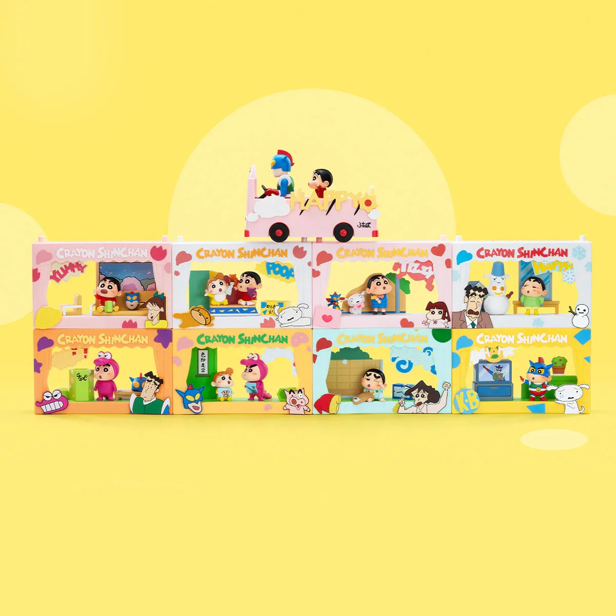 Pop mart crayon shinchan life theater scene blind box