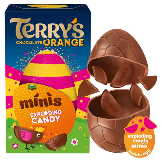 Terry's milk easter egg minis exploding candy حلوى تيري الصغيرة المتفجرة على شكل بيض عيد الفصح