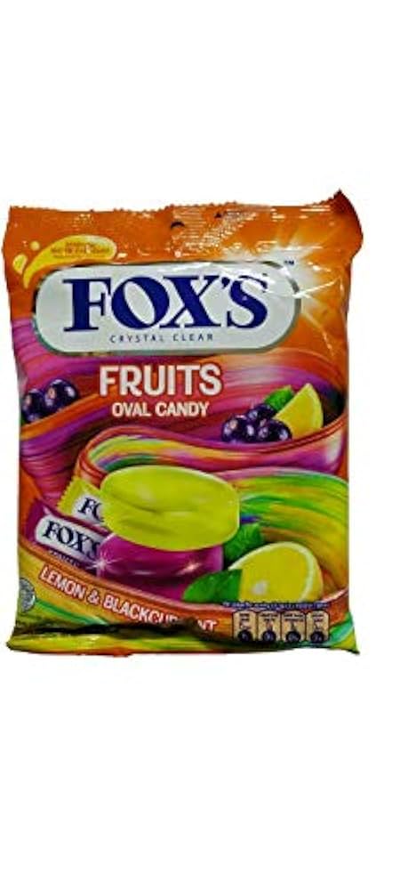 Fox's crystal clear fruits oval candy