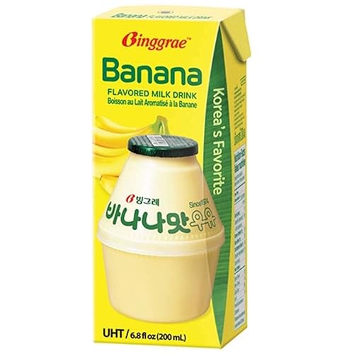 Binggrae banana flavoured milk drink korea’s favorite مشروب بينغري بنكهة الموز، مشروب الحليب المفضل في كوريا