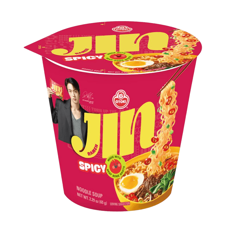 Otoki Jin spicy ramen bts cup