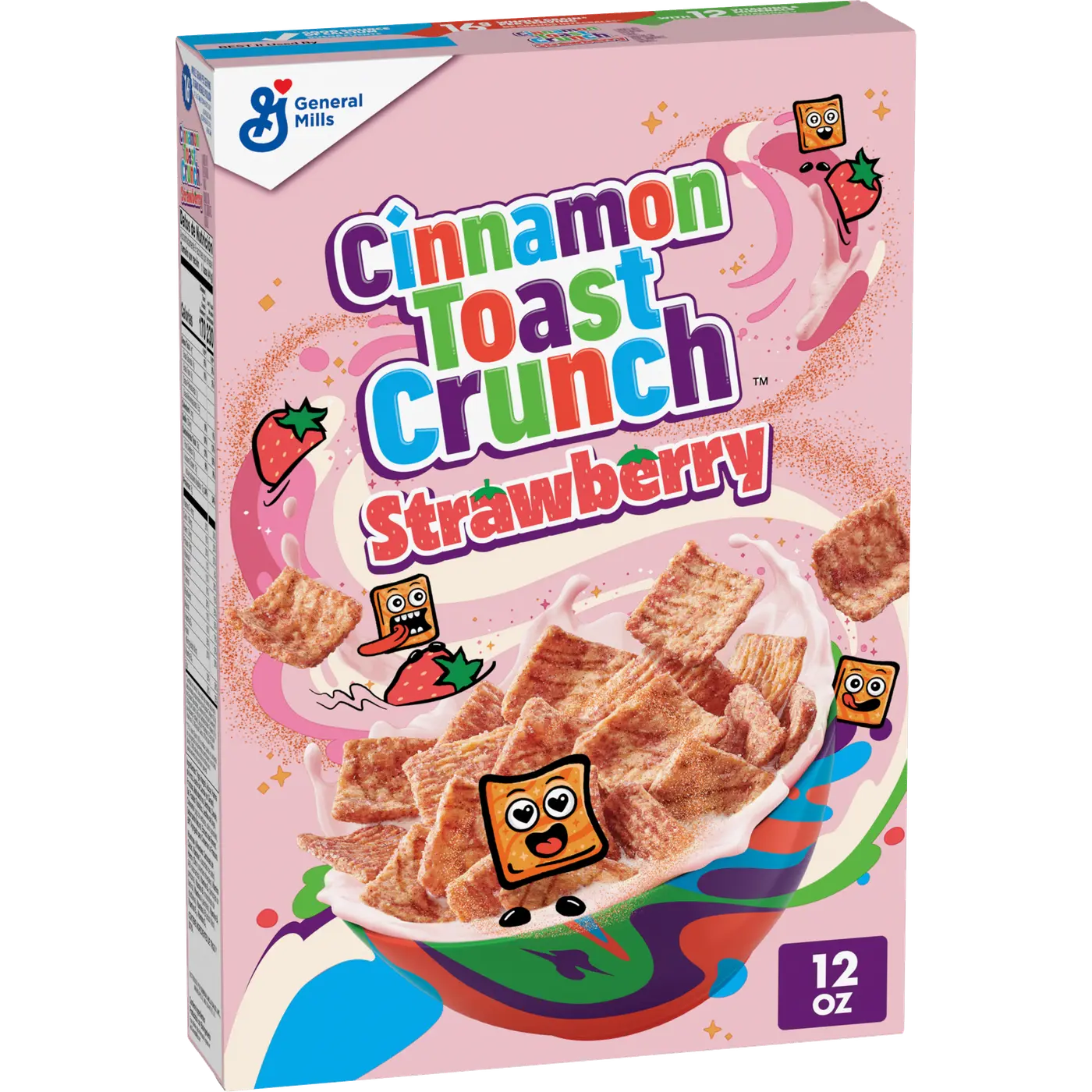 Breakfast GM cereal cinnamon toast crunch strawberry حبوب إفطار جي إم بنكهة القرفة والخبز المحمص والفراولة