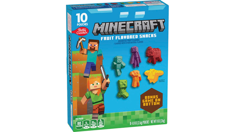 Minecraft fruit snacks وجبات خفيفة من الفاكهة في ماينكرافت