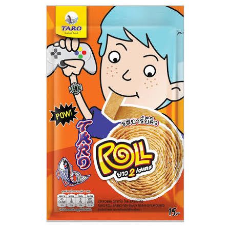 Taro roll fish snack korean bar-b-q flavored