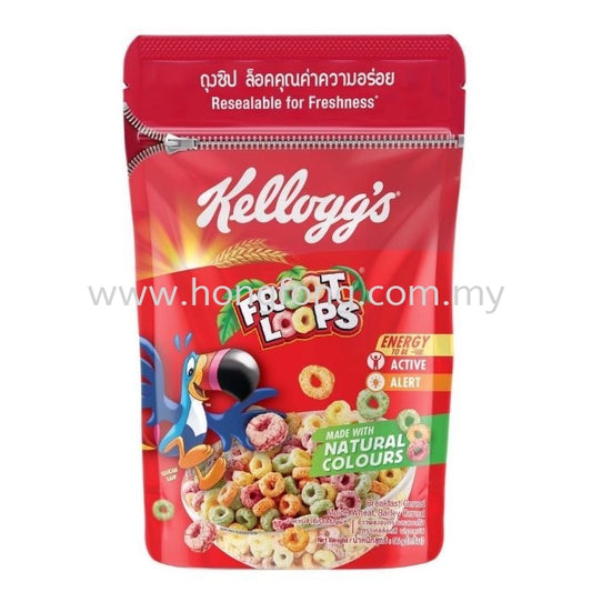 Kellogg's froot loops breakfast cereal