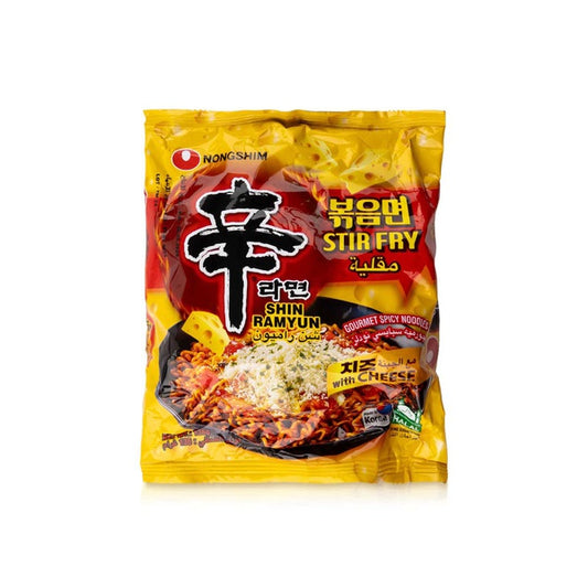 Nongshim Shin ramyun spicy chicken stir fry noodle soup شوربة نودلز نونغشيم شين راميون بالدجاج الحار