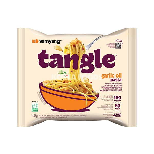 Samyang tangle garlic oil pasta 100g ساميانج - معكرونة زيت الثوم 100 جرام