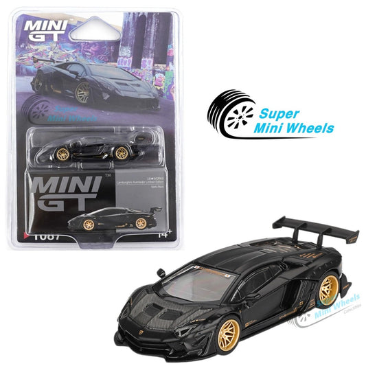 Mini GT LB-WORKS Lamborghini Aventador Matte Black #1087