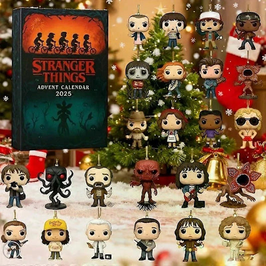 The Stranger Things advent countdown 24 days blind box صندوق مفاجآت العد التنازلي لأحداث Stranger Things لمدة 24 يومًا