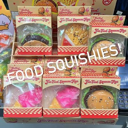 Fun food squeeze toys