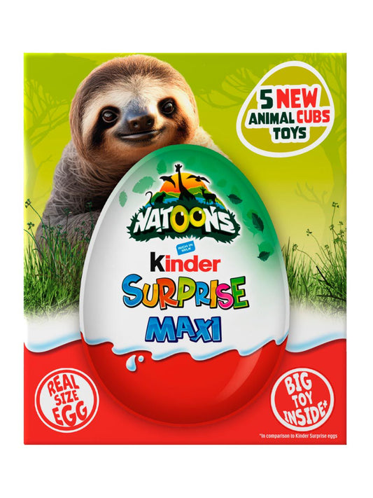Kinder Surprise Egg chocolate maxi natoons