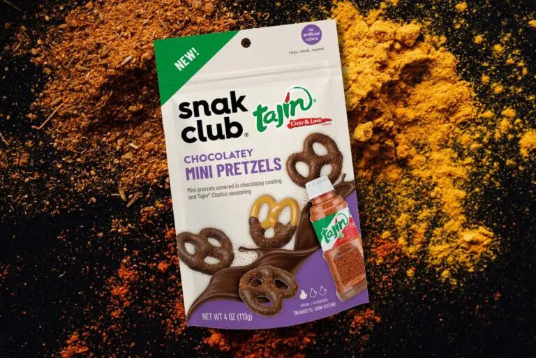 Snack club tajin chocolatey mini pretzels