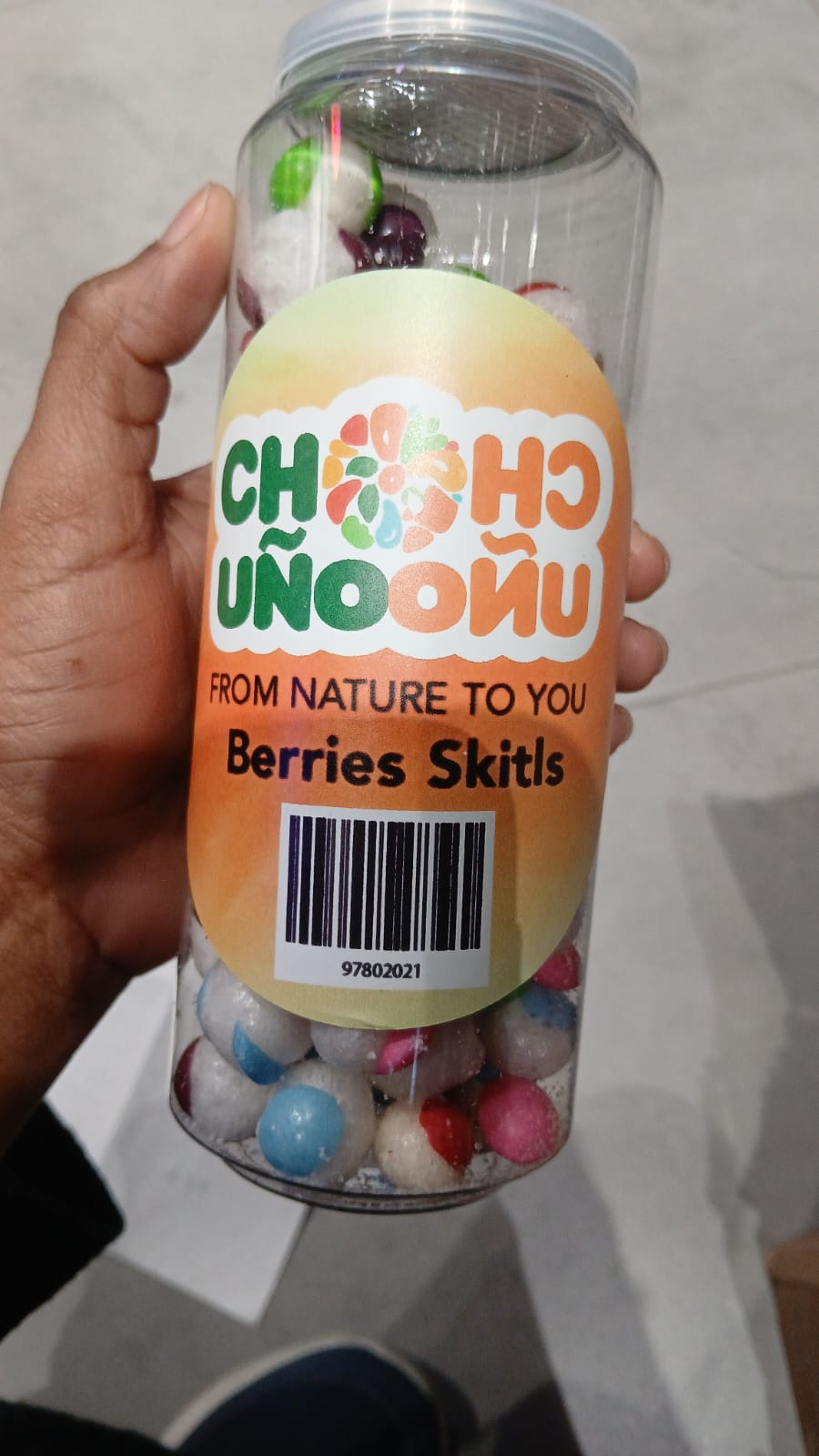 Chuno freeze dried berries skittles
