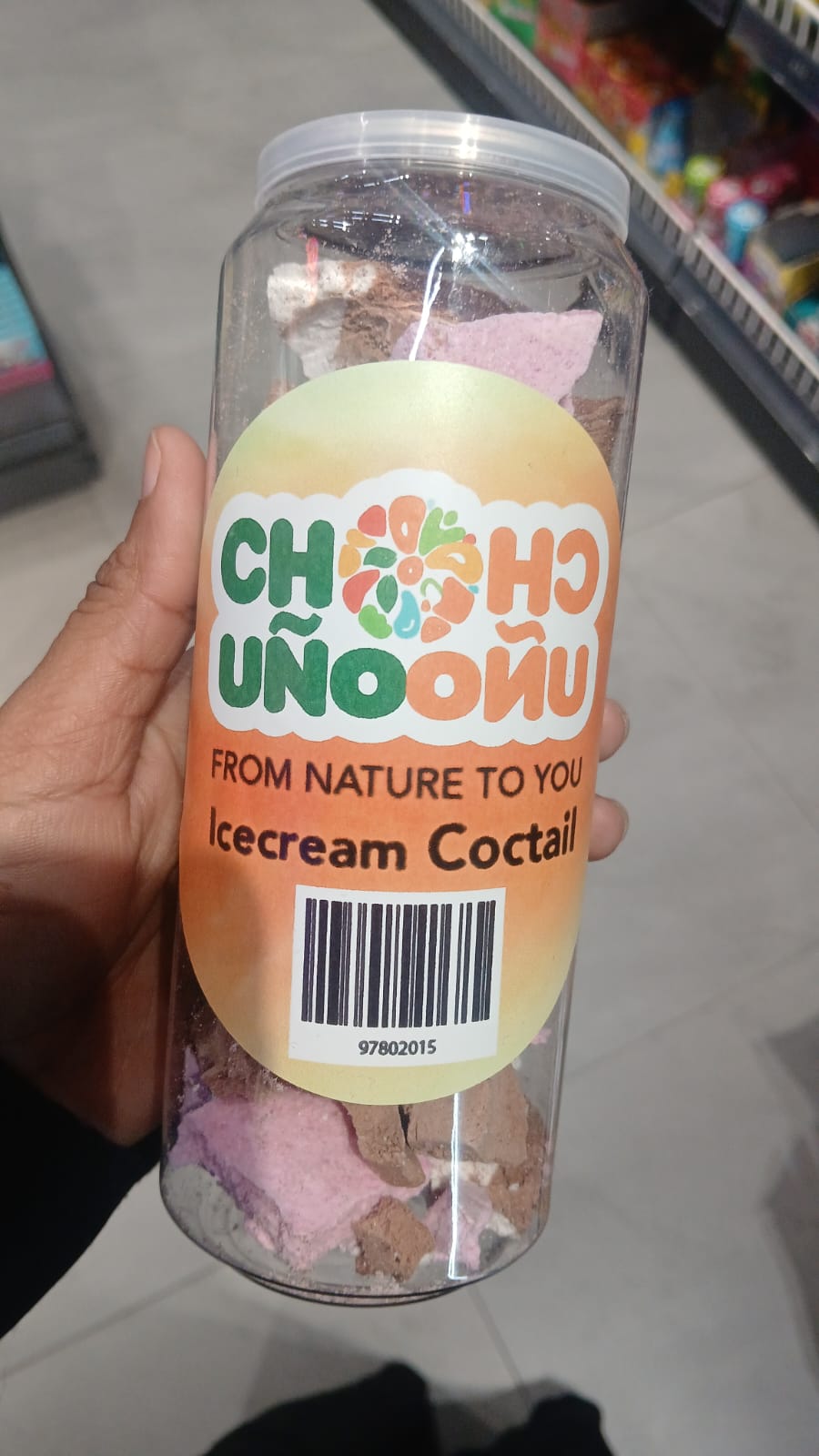 Chuno freeze dried ice cream cocktail