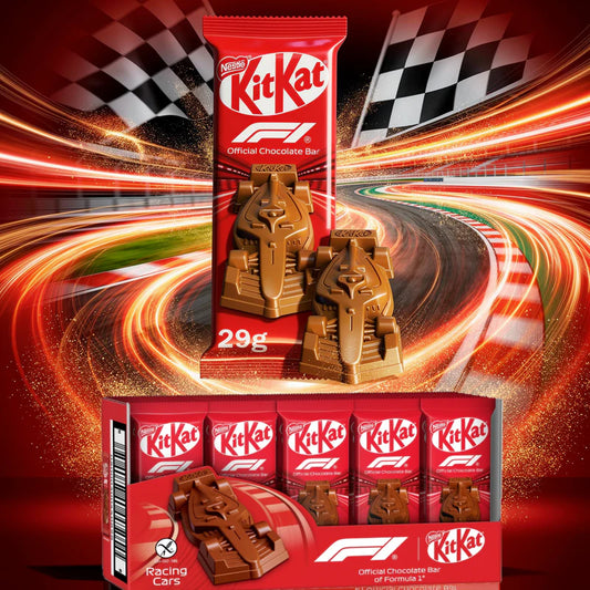 KitKat F1 Chocolate Car Figure 29g مجسم سيارة شوكولاتة كيت كات F1، 29 غرام