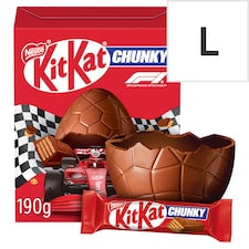 Kitkat chunky large chocolate Easter egg formula one كيت كات، بيضة عيد الفصح الكبيرة من الشوكولاتة، فورمولا ون