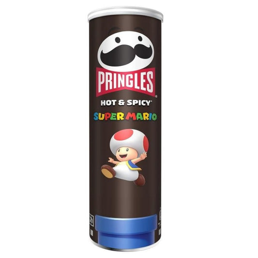 Pringles sour hot and spicy super mario edition برينجلز بنكهة سوبر ماريو الحامضة والحارة