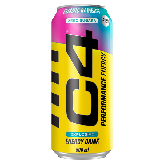 C4 Performance Energy cosmoc Rainbow مشروب الطاقة 500 مل مشروب الطاقة بنكهة