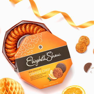 Elizabeth shaw orange honeycomb crisp رقائق العسل البرتقالية من إليزابيث شو